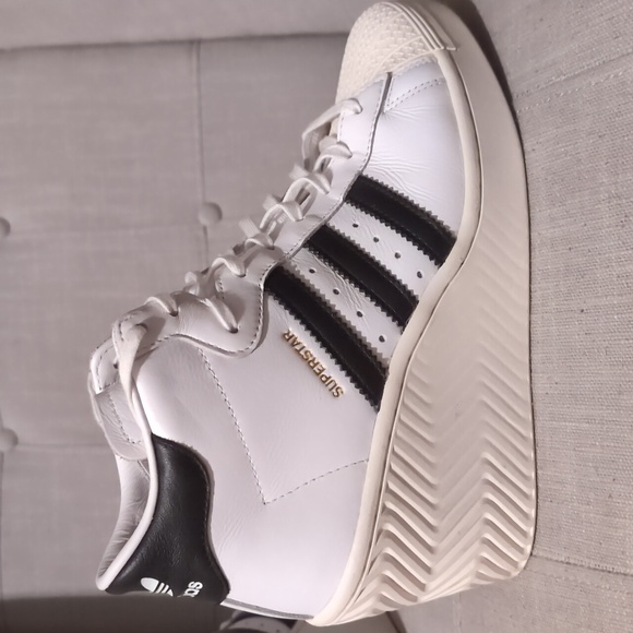 adidas Originals Superstar Ellure Wedge Shoes - Picture 7 of 12